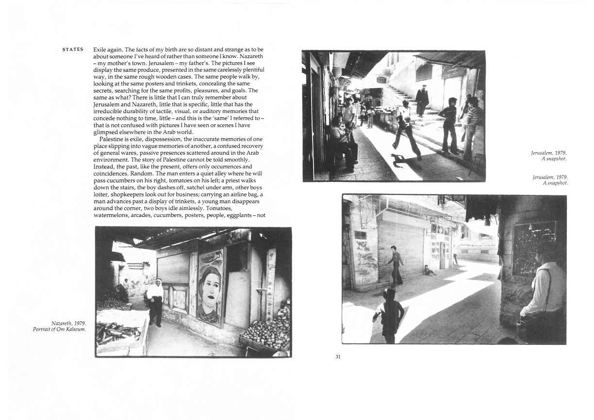 Figure 9: After the Last Sky (1999, 30–31)